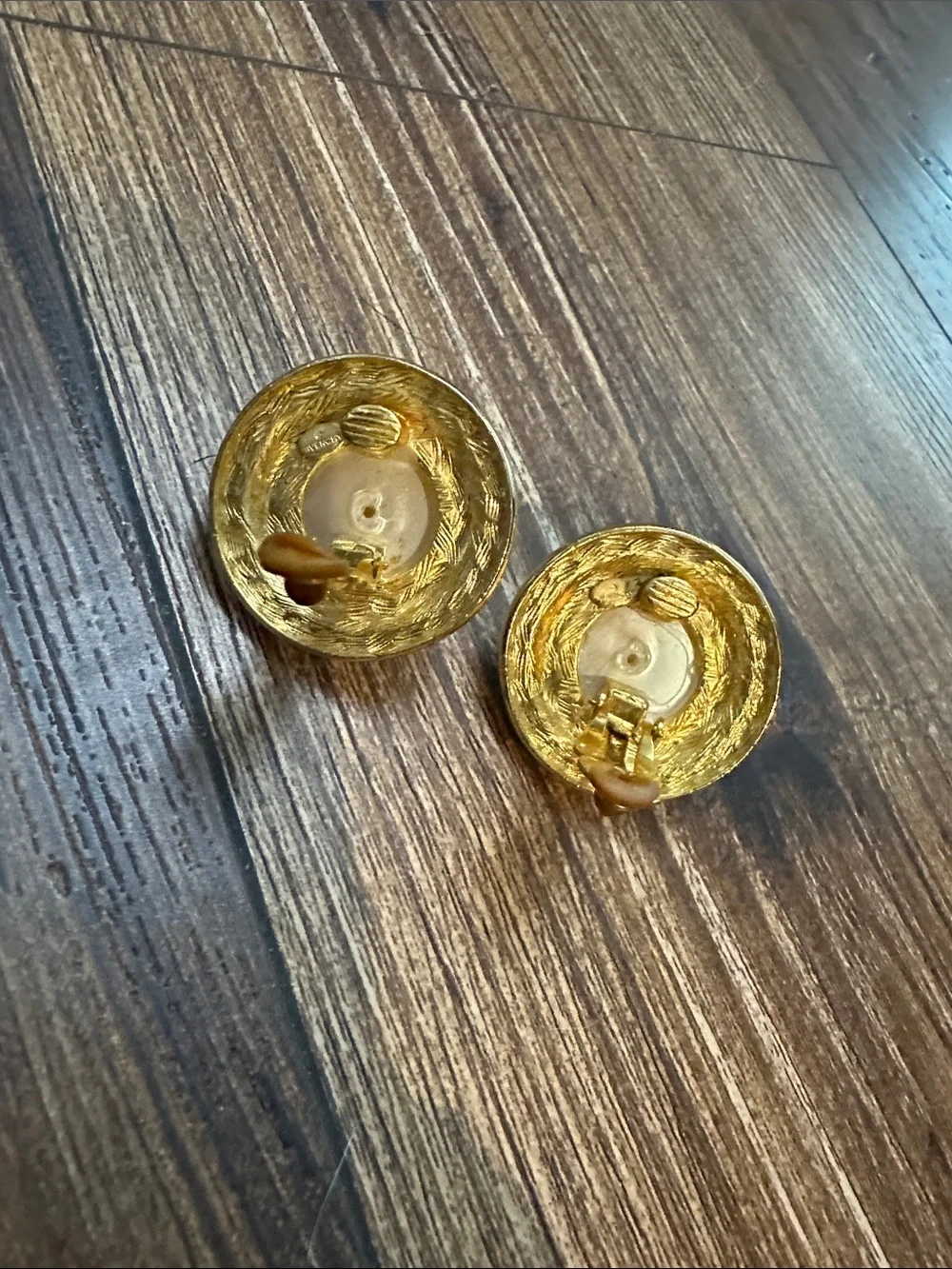 Vintage Givenchy Pearl clip on earrings
